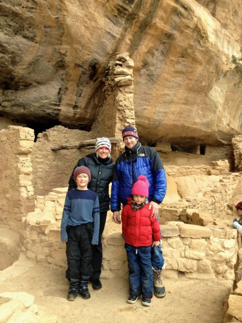 Family at Mesa Verde