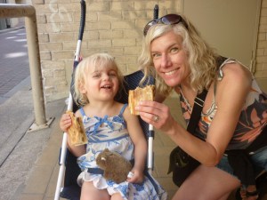 She just smiled and gave me a Vegemite sandwich!  Photo: © Stephanie Glaser