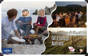 Here we enjoy a picnic on the beach.
