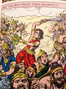 Comic book boy Ganesha — pre elephant head