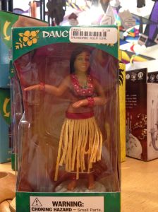 A Hula dancer dashboard figure. I think I expected a Ganesha dashboard ornament to be kitschy like this. 
