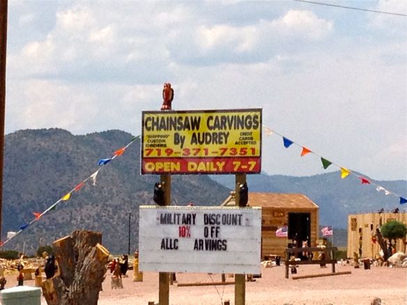 Audrey is good with a chainsaw and good with the troops. 