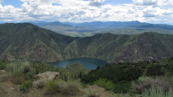 I think this photo of Morrow Point Reservoir looks almost fake. 