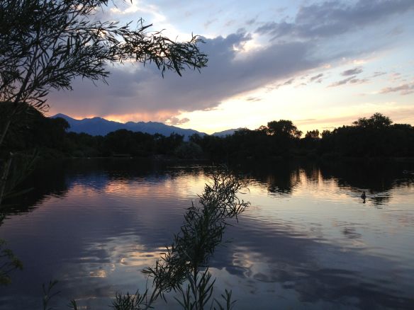 Sand Lake at dusk in Salida, CO