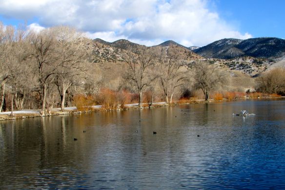 Sand Lake in the dead of winter. 