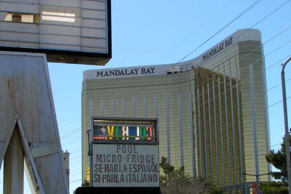 close up of Mandalay Bay