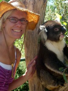 Petting a koala was a major highlight within the first two weeks of living in Australia. 