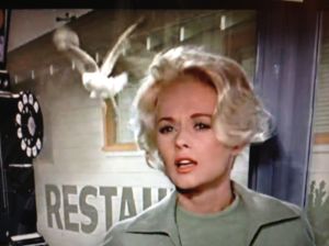 Tippi Hedren, Alfred Hitchcock’s golden girl, and star of the horror/thriller “The Birds.”
