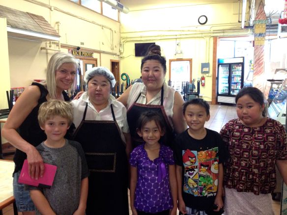 Eddie and I stand with Yer, Young and her siblings. 