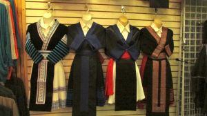 Traditional Hmong attire.