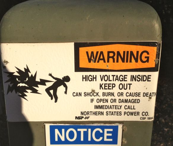 Now here is someone that accurately reflects (I think) being electrocuted. 