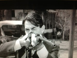 Atticus Finch (Gregory Peck) the best shot in Maycomb County.
