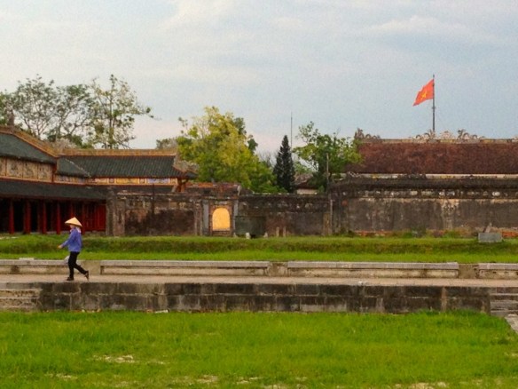 I liked the composition of this shot at the citadel in Hue.