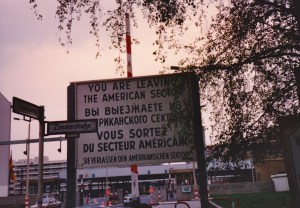 You are leaving the American sector