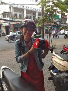 Ivy — my tour guide with Ao Dai tours. She has become a friend. 