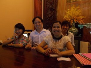 The wonderful staff at the Van Loi Hotel in Hoi An.