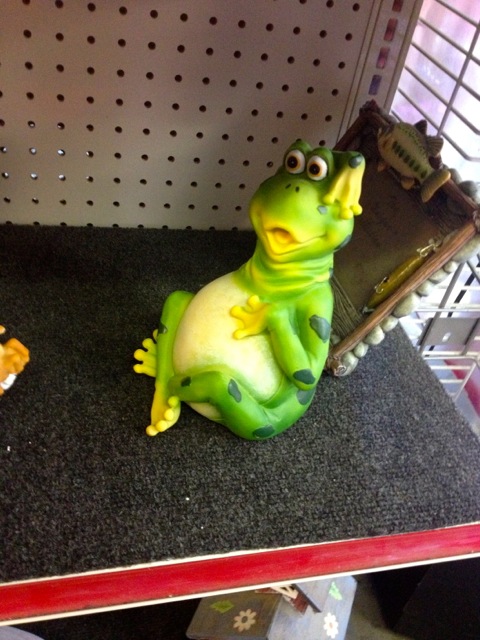 If the skulls are too scary, go for the happy-go-lucky frog. 