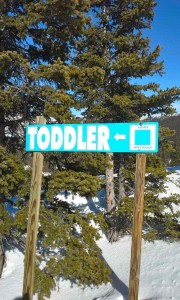 My new nemesis, which is actually a blue run. 