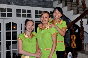 The technicians at the Hoi An Day Spa.
