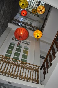 landterns from the ceiling