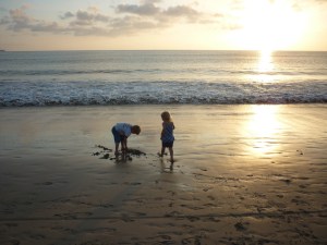 eddie and kasey in sand