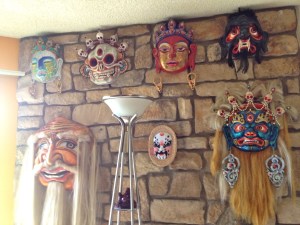 Tsogo gives his Tsam masks a modern edge. 