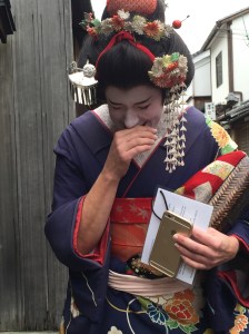 Suz can't stop laughing.