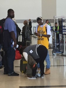 Soulja Boy and part of his entourage. 