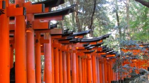 The Shinto gates of Fushimi Inari-taisha